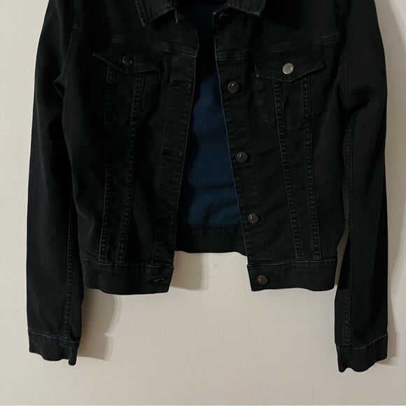 J Brand Blue Dark Washed Denim Jean Jacket Size Medium - Picture 3 of 10